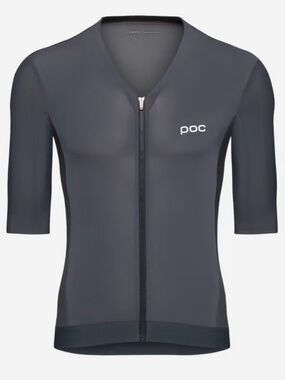 POC Men's Raceday Short Sleeve Jersey Sylvanite Grey Medium